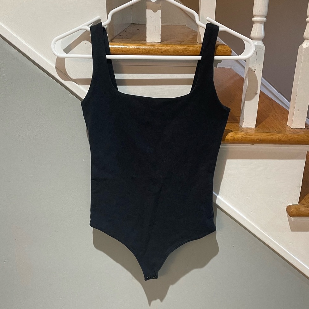 Abercrombie & Fitch Black Soft Tank Bodysuit